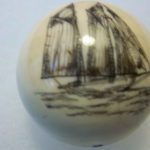 Scrimshaw | Boat Marble | The Secret Life of Marbles