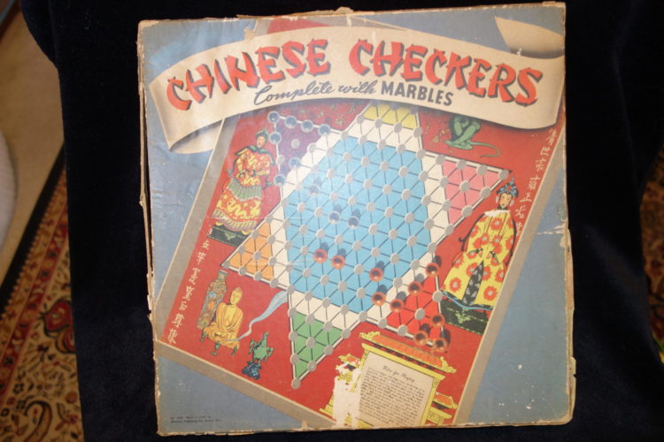 Antique Chinese Checkers Game