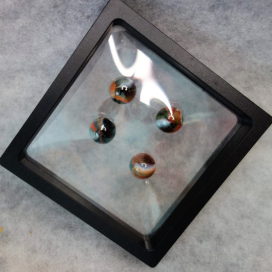 Framed 4 | Peltier Glass Company Rainbos | The Secret Life of Marbles