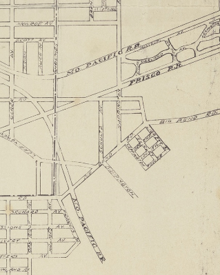 Map of Kirkwood Missouri home of Alox Mfg | Digging up Marbles