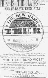 C:\Users\Garrett\AppData\Local\Microsoft\Windows\INetCache\Content.Word\Buffalo Evening News Ad for Three Blind Mice.jpg