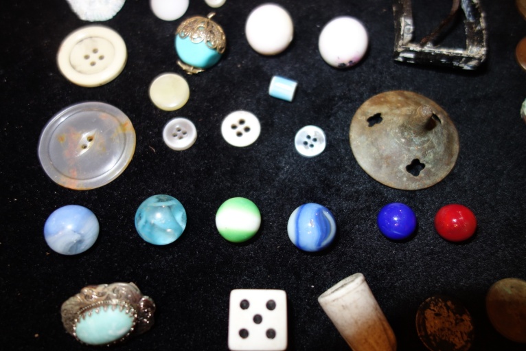 Handful of items collected on site | Haint | The Secret Life of Marble